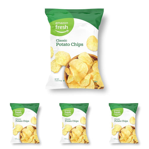 Amazon Fresh, Classic Potato Chips, 11 Oz (Previously Happy Belly, Packaging May Vary)
