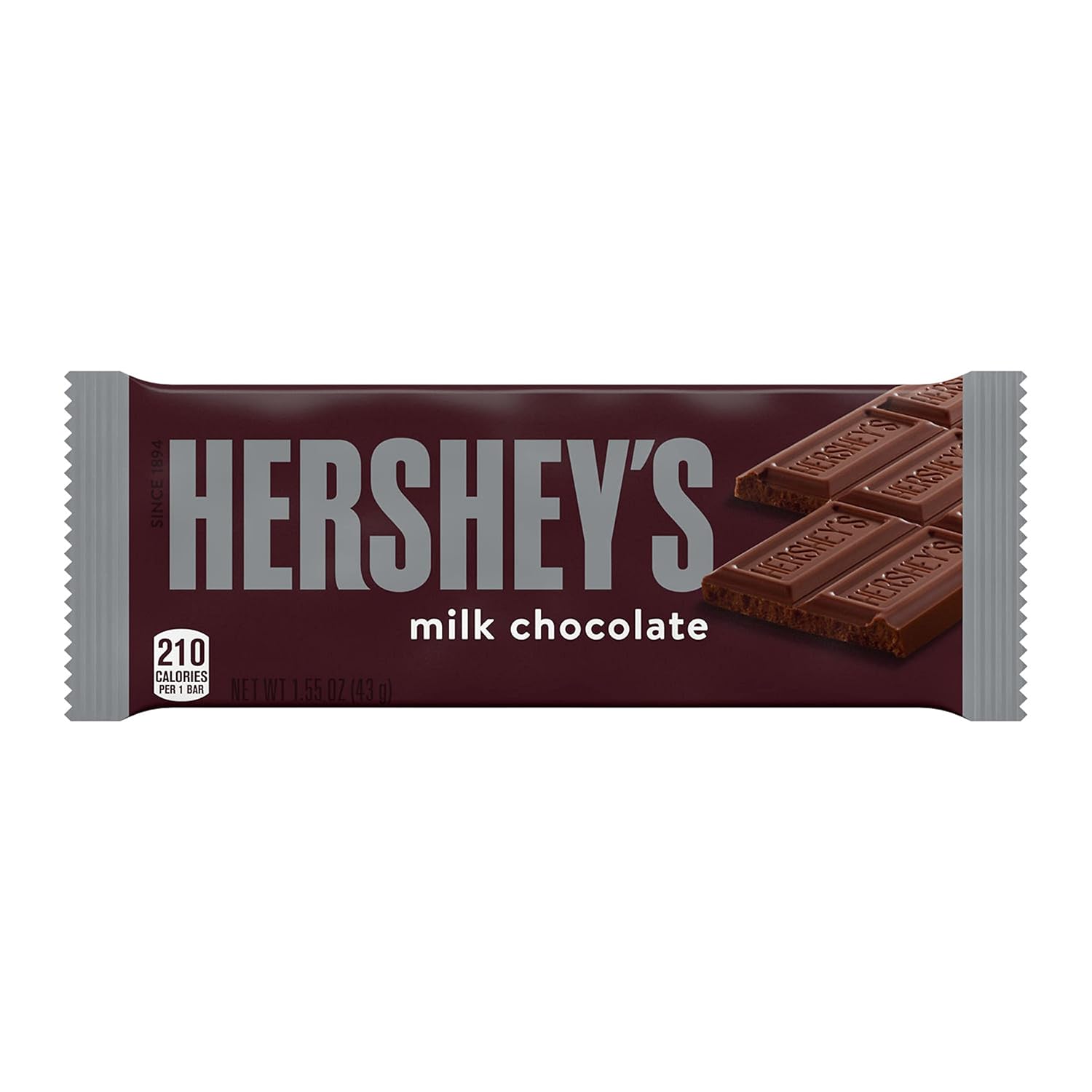 HERSHEY'S Milk Chocolate Candy Bars, 1.55 oz (36 Count) | 36 Count
