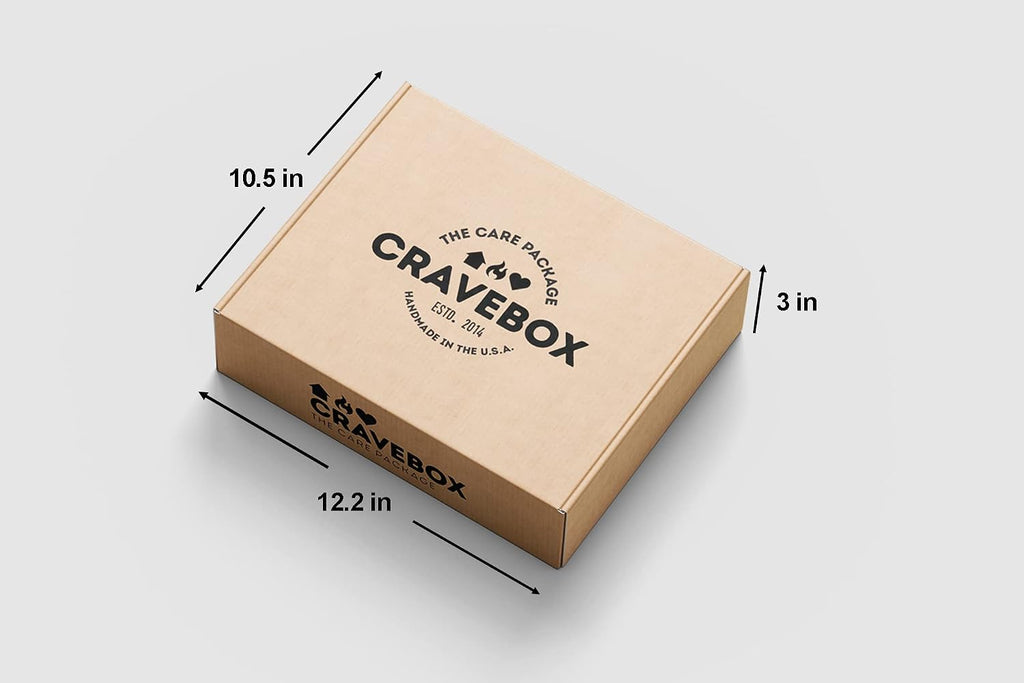 CRAVEBOX Gourmet Specialty Snacks Box Gift - Summer Care Package College Students Adults Healthy Cookies Bar Organic Variety Pack Assortment Basket Final Exam Office Men Women Back to School