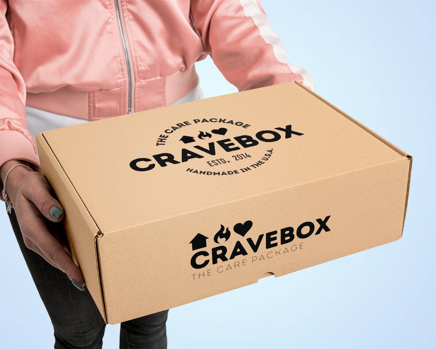 CRAVEBOX Snack and Candy Box (115 Count) Summer Variety Pack Bundle Assortment Gift Basket Adults Kids Care Package Boyfriend Birthday Office College Teen Boys Men Students Food College School