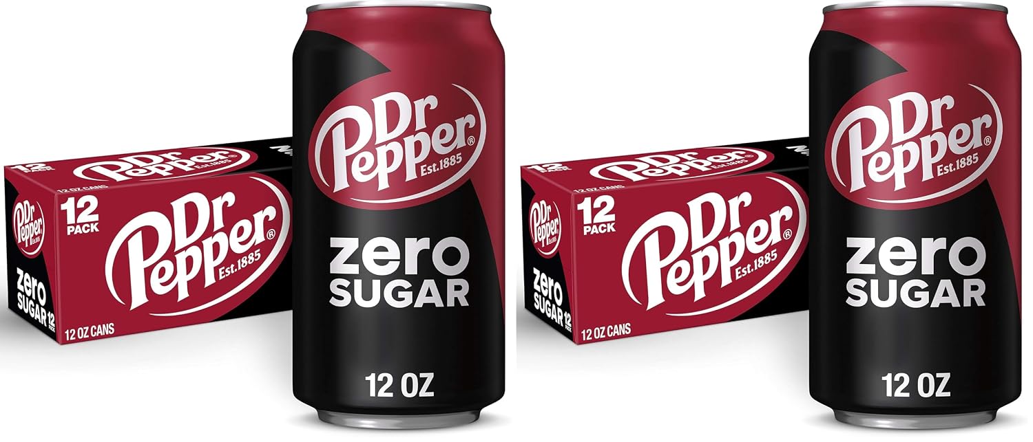Dr Pepper, Zero Sugar, 12 Ounce, 12 Count