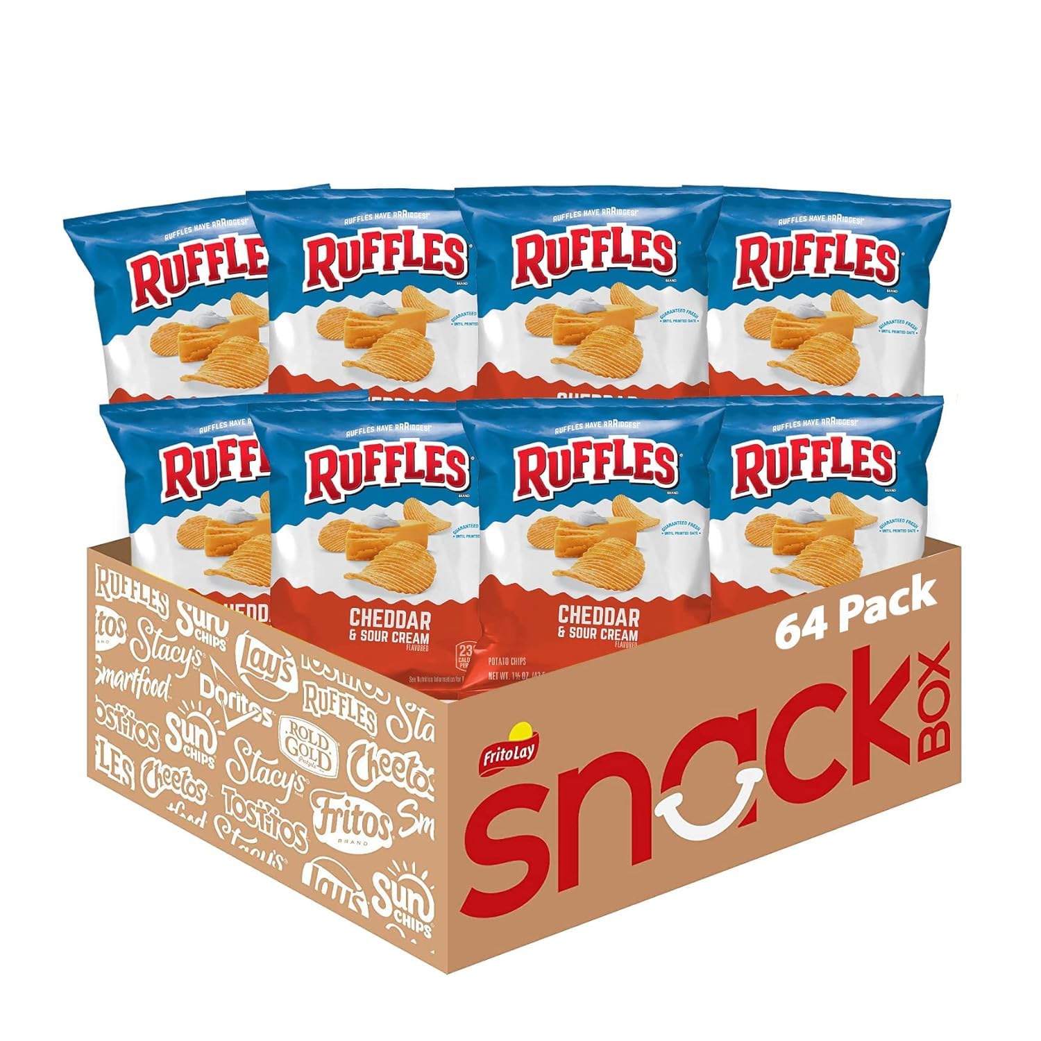 Ruffles Potato Chips Variety Pack, 40 Count