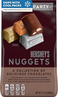 HERSHEY'S NUGGETS Assorted Chocolate Candy Variety Pack, 26 oz | Milk Chocolate, Special Dark Chocolate and Almond Chocolate Nuggets, Kosher, Gluten Free and Individually Wrapped, 26 oz