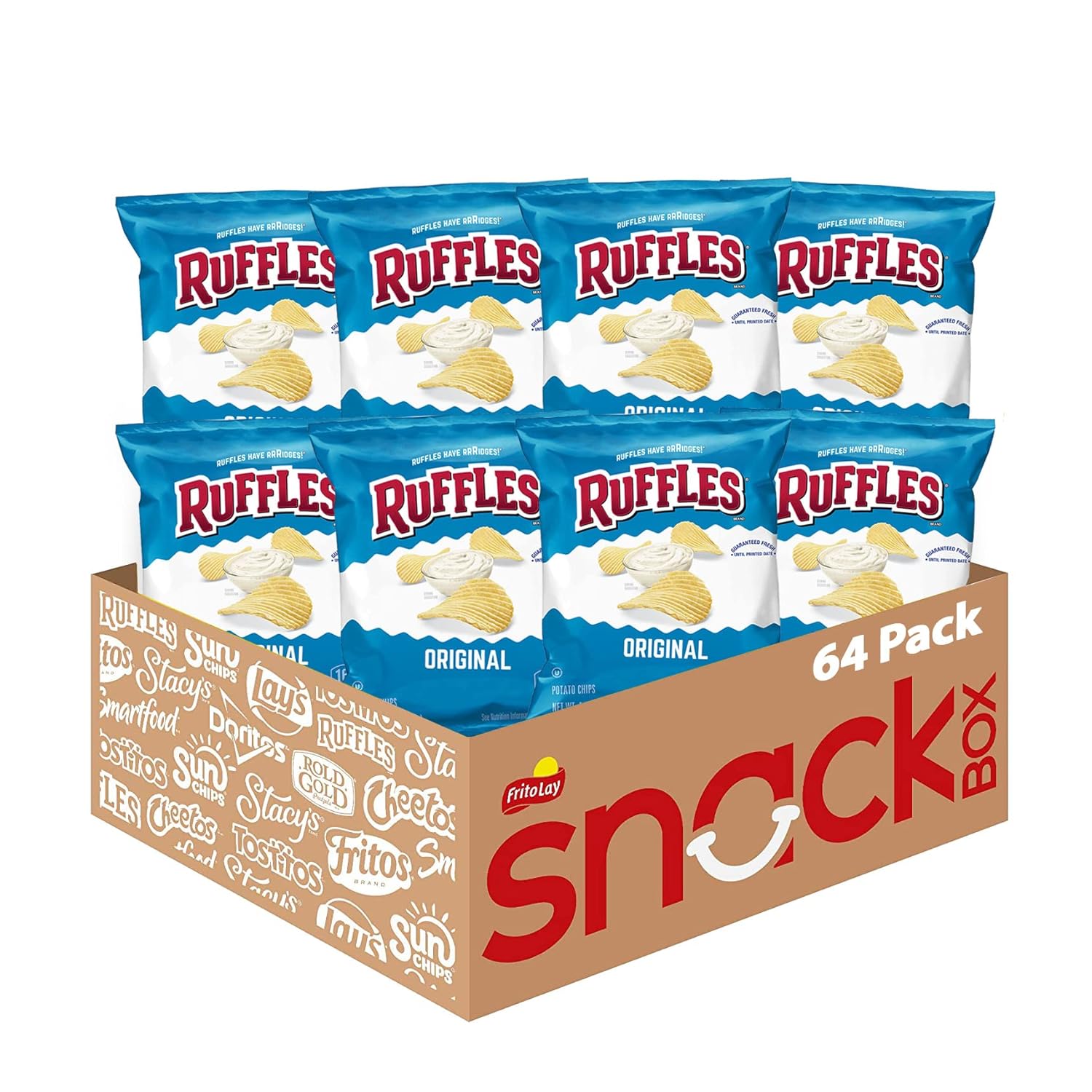 Ruffles Potato Chips Variety Pack, 40 Count