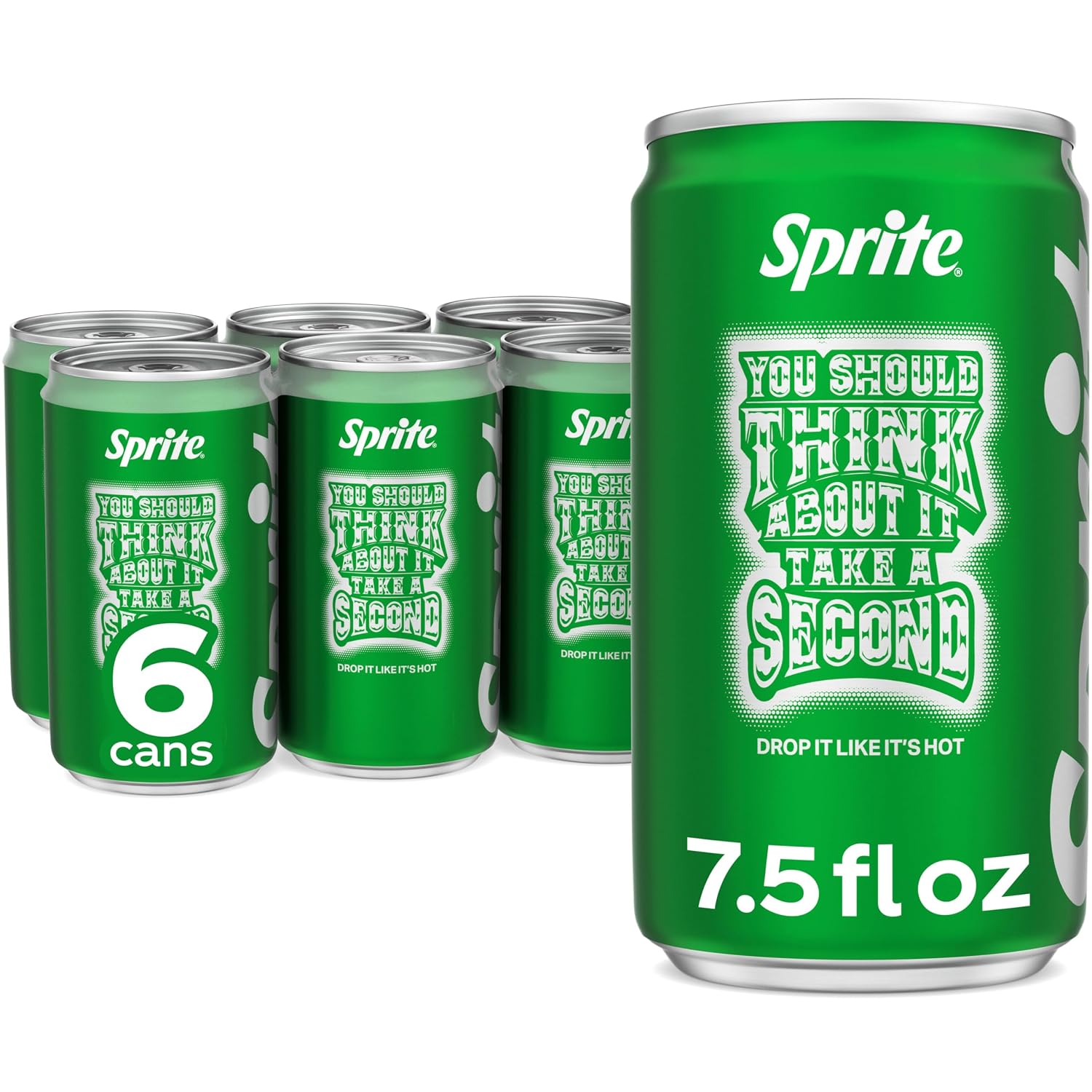 Sprite Lemon-Lime Caffeine-Free Soda Soft Drink Cans, 12 fl oz, 12 Pack | Fridge pack, naturally flavored soft drink, carbonated