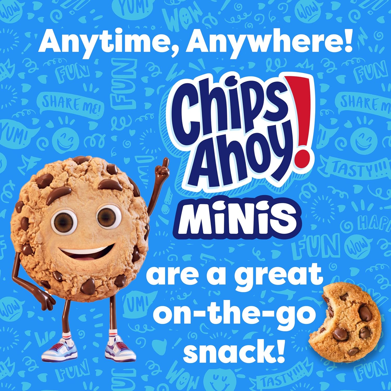 CHIPS AHOY! Mini Original Chocolate Chip Cookies, 40 Snack Packs (4 Boxes)