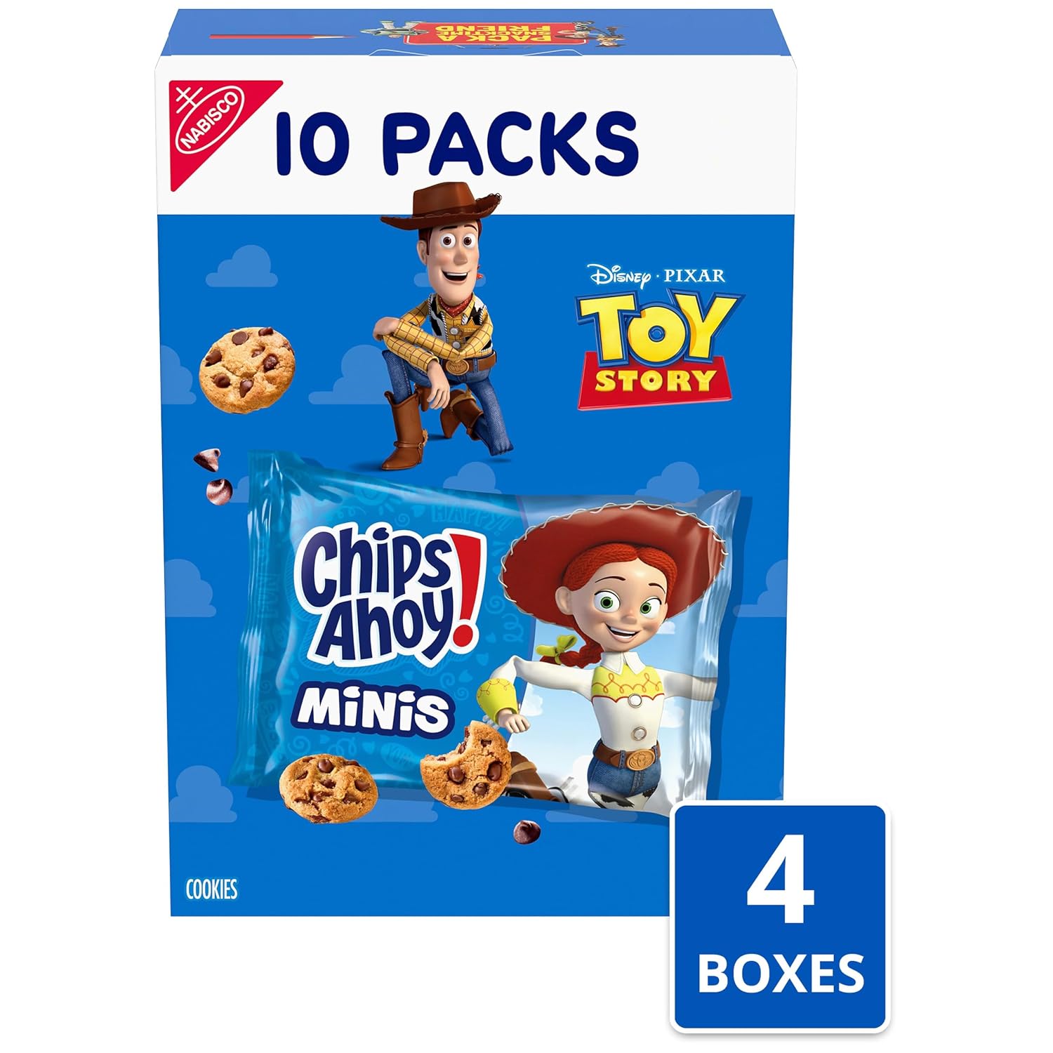 CHIPS AHOY! Mini Original Chocolate Chip Cookies, 40 Snack Packs (4 Boxes)