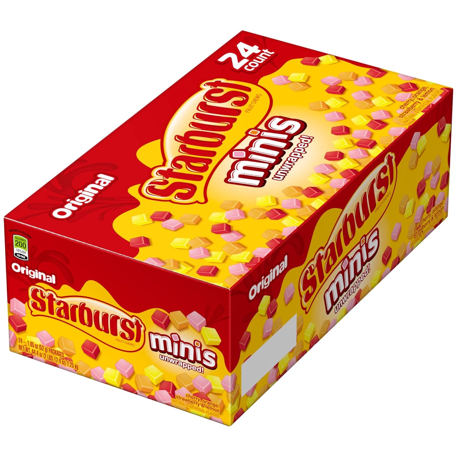 STARBURST FaveREDS Chewy Fruit Chews, Bulk, Wrapped, Party Size, 50 oz