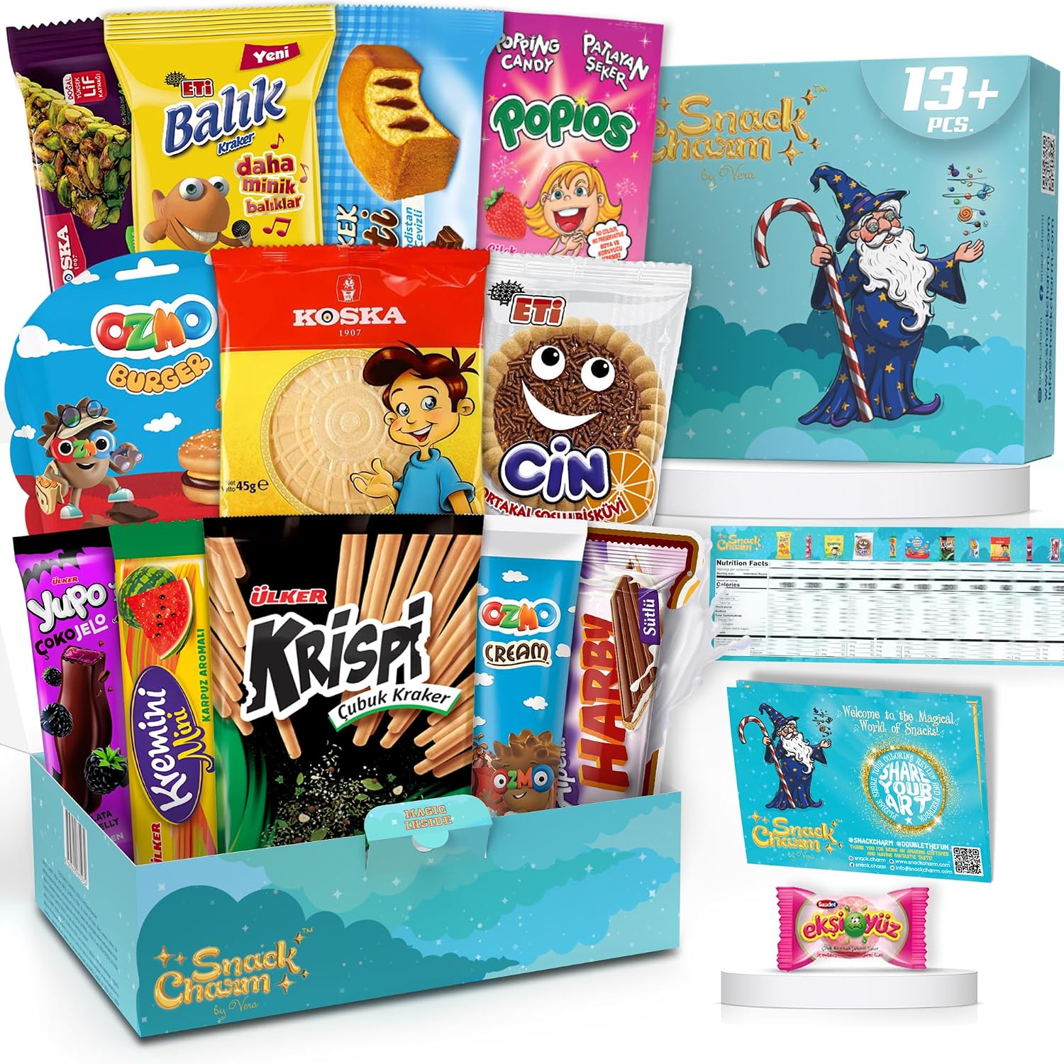 Exotic Snacks, Mega International Snack Box, Imported Snacks, Candy Box from Around the World, Exotic Care Package, World Candy Box, Foreign Variety Pack of Treats, European Sweets, Giftable Snack