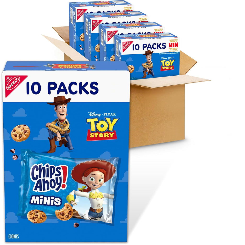 CHIPS AHOY! Mini Original Chocolate Chip Cookies, 40 Snack Packs (4 Boxes)