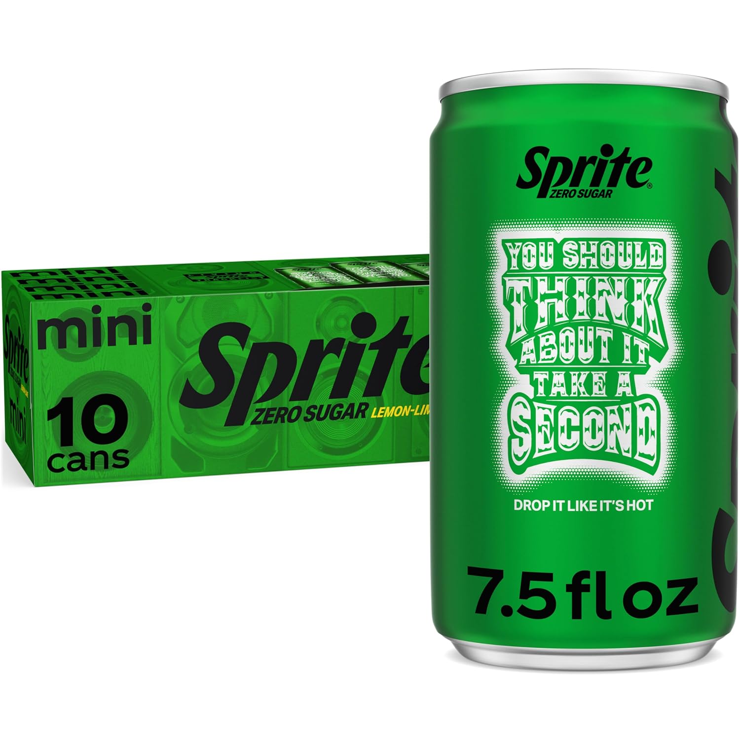 Sprite Lemon-Lime Caffeine-Free Soda Soft Drink Cans, 12 fl oz, 12 Pack | Fridge pack, naturally flavored soft drink, carbonated