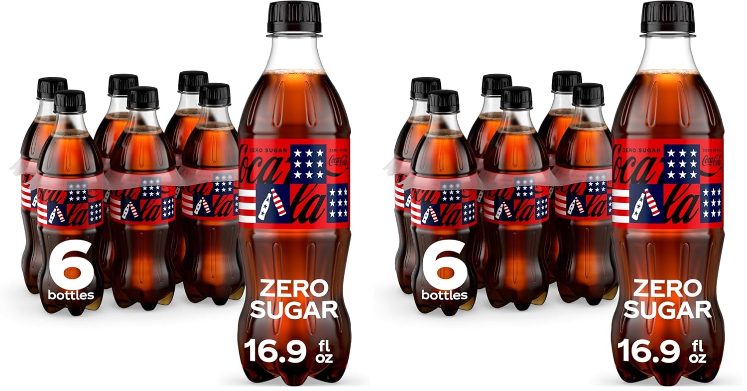 Coca-Cola Zero Sugar Soda Soft Drink Fridge Pack Cans, 12 fl oz, 12 Pack