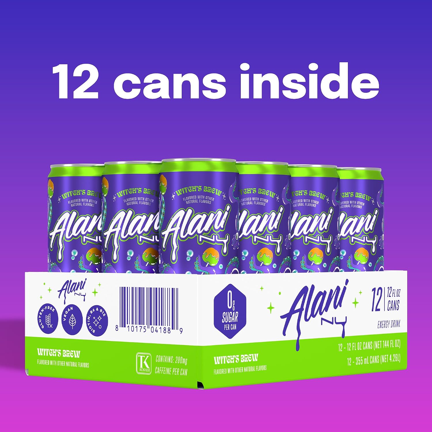 Alani Nu Witch's Brew Sugar Free Energy Drink (Pack of 12)