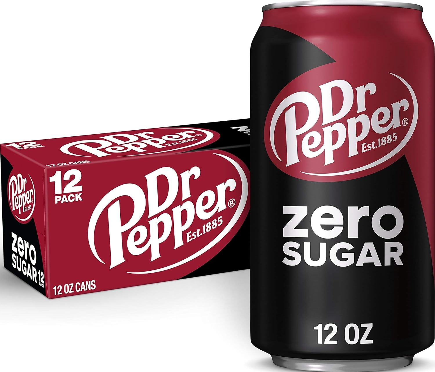 Dr Pepper, Zero Sugar, 12 Ounce, 12 Count