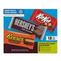 HERSHEY'S, KIT KAT and REESE'S Assorted Milk Chocolate Candy Variety Box, 27.3 oz (18 Pieces) | 18 Pieces, KIT KAT, REESE'S