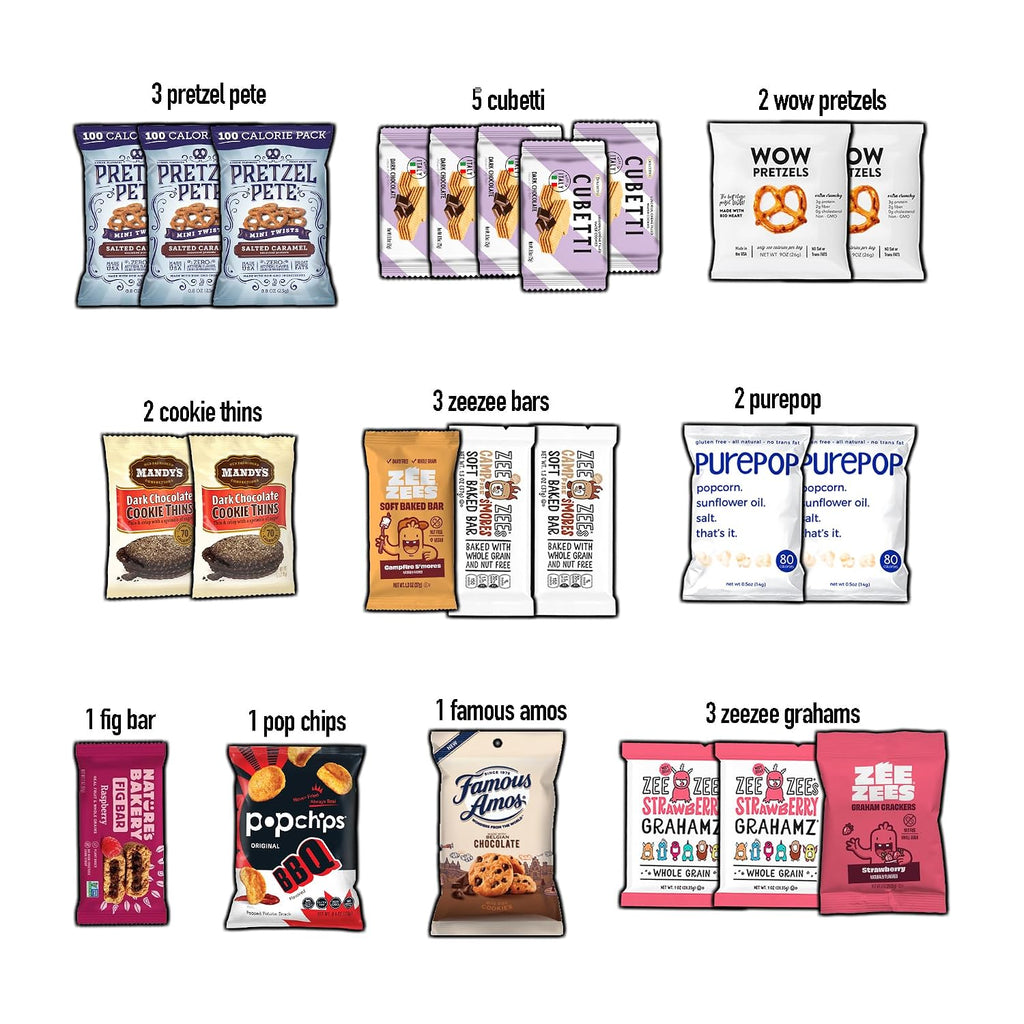 CRAVEBOX Gourmet Specialty Snacks Box Gift - Summer Care Package College Students Adults Healthy Cookies Bar Organic Variety Pack Assortment Basket Final Exam Office Men Women Back to School