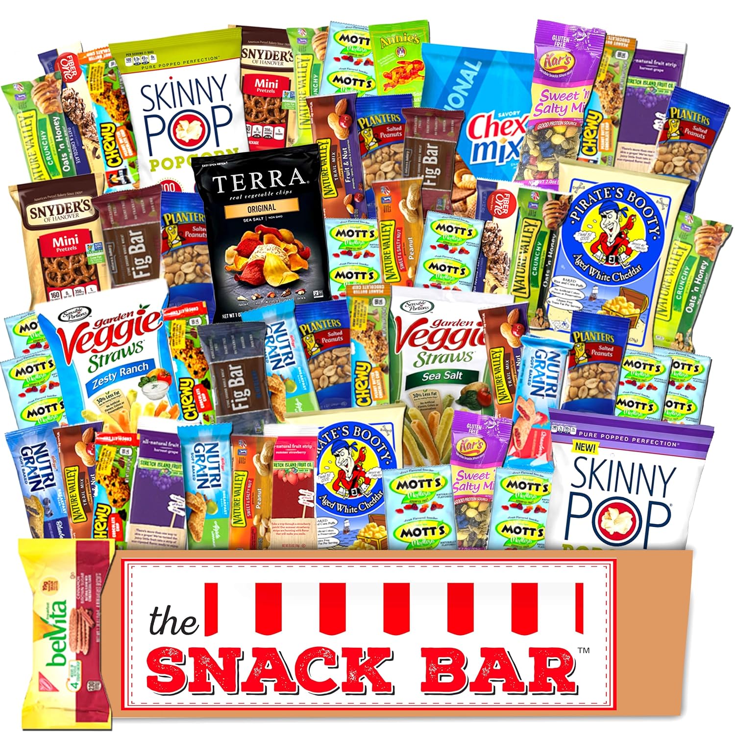 Healthy snack Care Package (30 count) A Gift crave Snack Box with a Variety of Healthy Snack Choices – Great for Office, College Military, Work, Students etc.