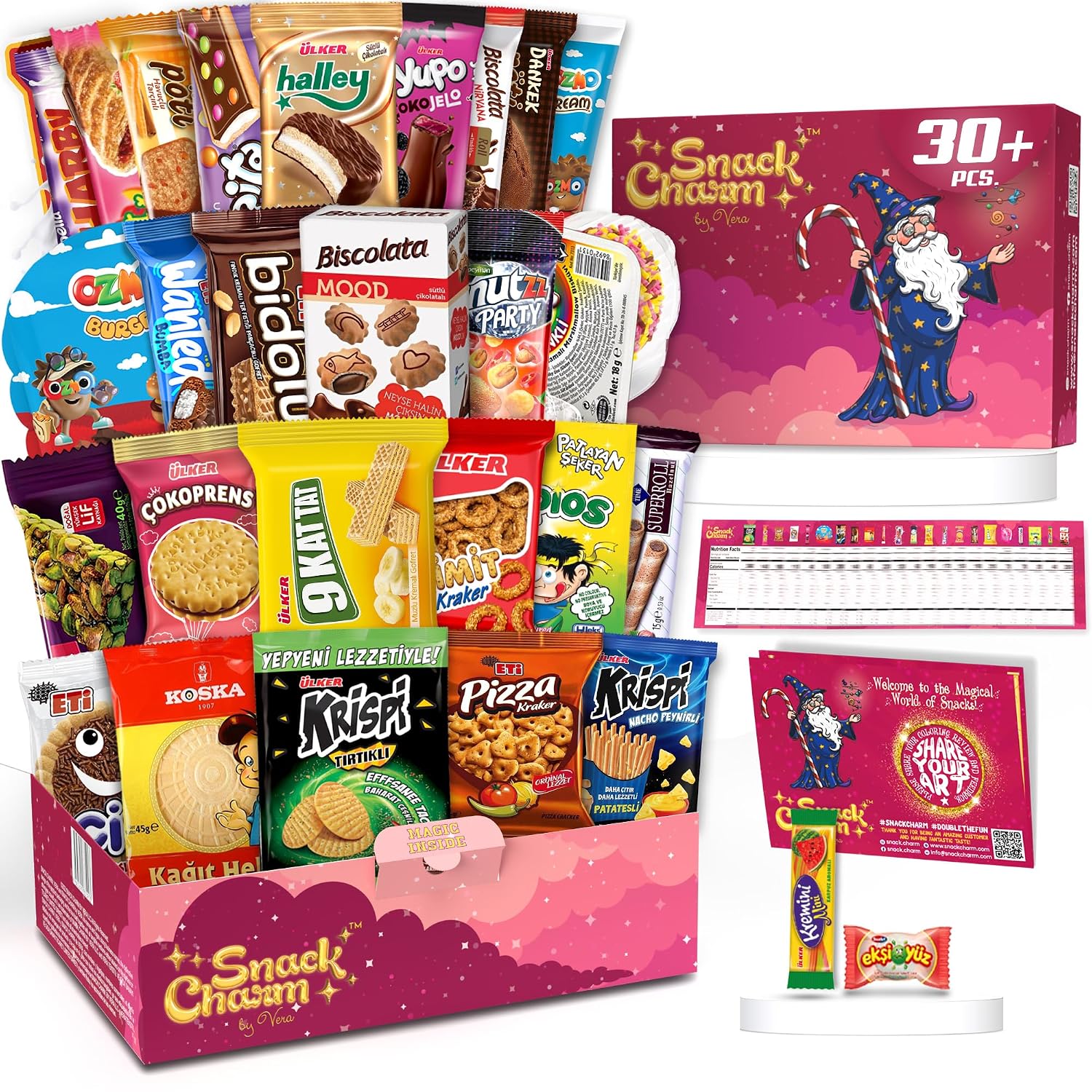 Exotic Snacks, Mega International Snack Box, Imported Snacks, Candy Box from Around the World, Exotic Care Package, World Candy Box, Foreign Variety Pack of Treats, European Sweets, Giftable Snack