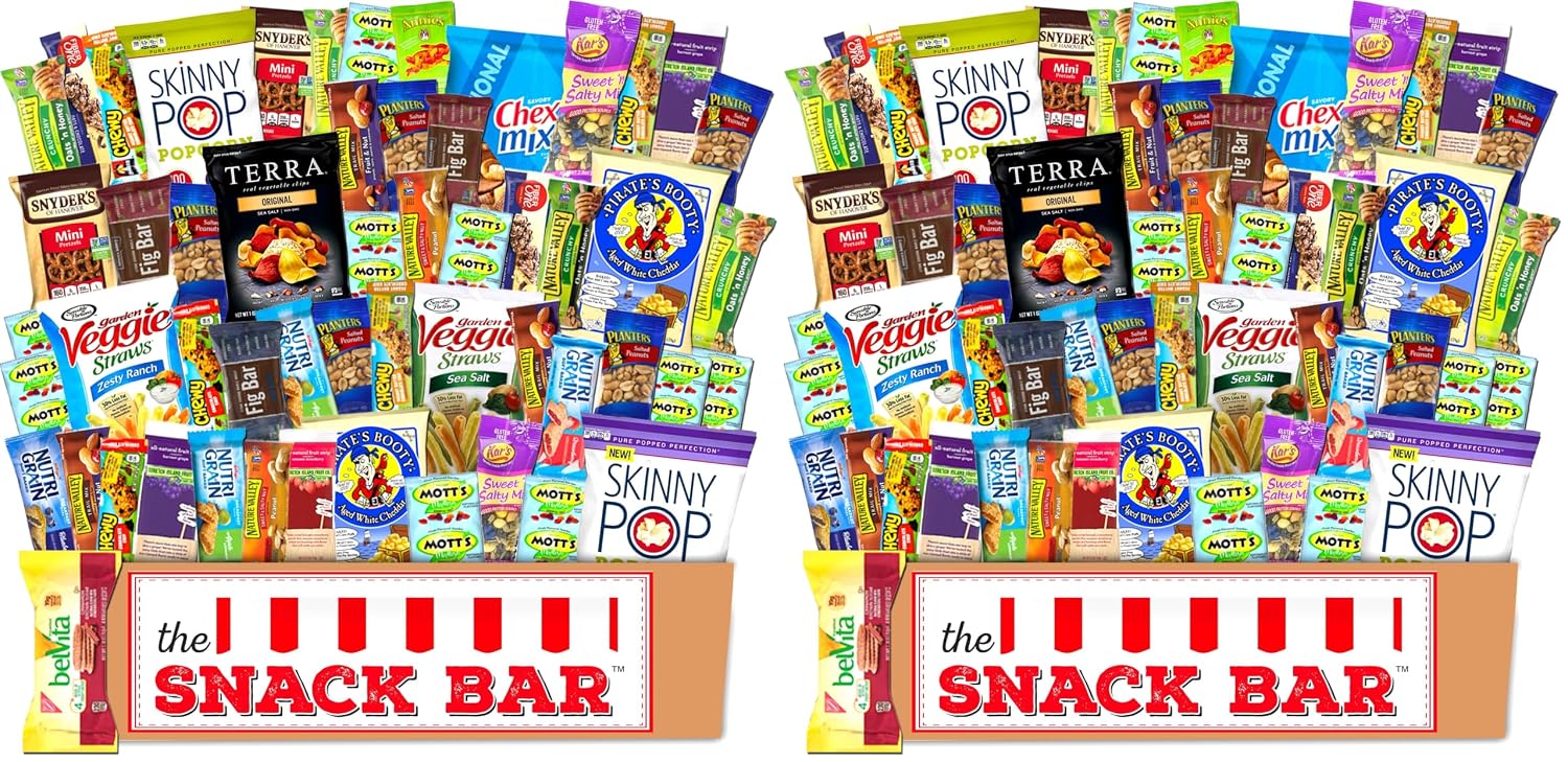 Healthy snack Care Package (30 count) A Gift crave Snack Box with a Variety of Healthy Snack Choices – Great for Office, College Military, Work, Students etc.
