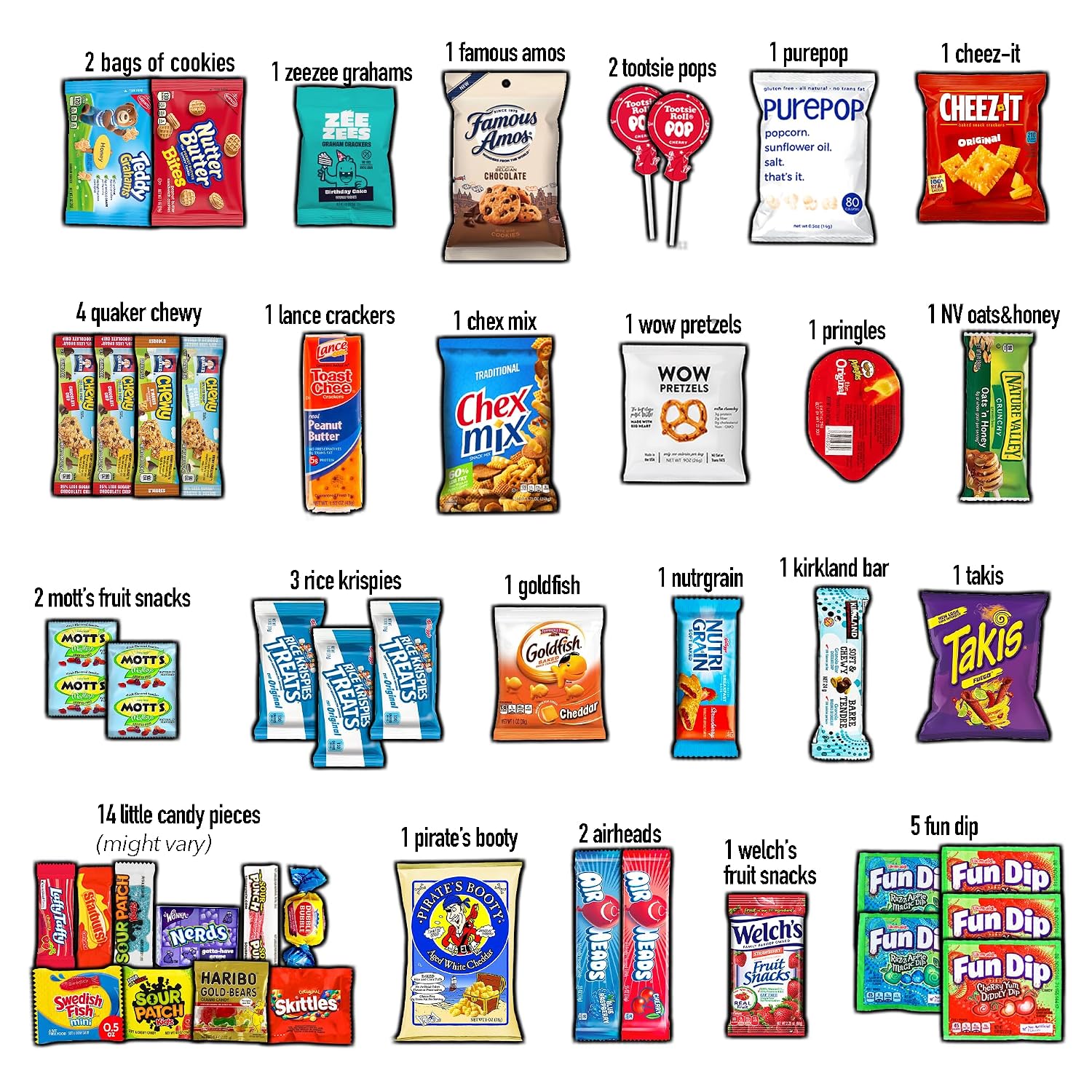 CRAVEBOX Snacks Box Variety Pack Care Package (45 Count) Summer Treats Gift Basket Adults Kids Grandkids Guys Girls Women Men Boyfriend Birthday Cookies Chips College Student Office School
